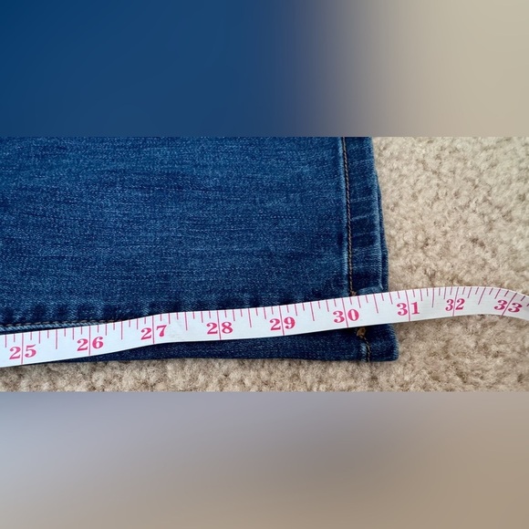 Kut from the Kloth Women’s Dark Blue Mid Rise Straight Jeans Size 14 - Picture 9 of 13